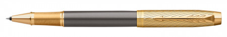 Parker IM Pioneers Collection Rollerball Pen - Grey Arrow Gold Trim